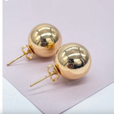 13mm - Ball Post Earrings