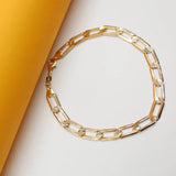 7mm -  Flat Long Link Cuban Anklet