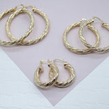 5mm - Twisted Hoops