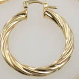 3mm - Twisted Hoops