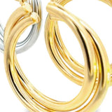 Twist Double Ring Hoop Earrings