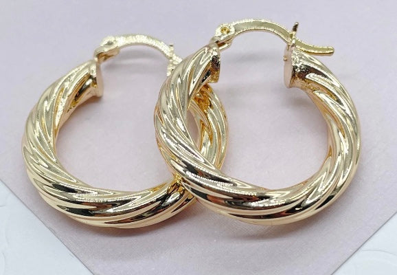 5mm - Twisted Hoops