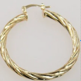 3mm - Twisted Hoops