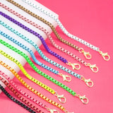 3mm - Colorful Enamel Box Chains