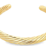 6mm - Thick Twisted Open Bangle