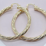 5mm - Twisted Hoops