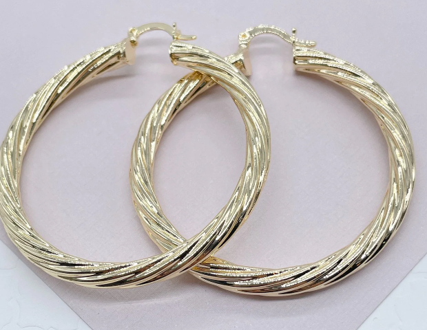 5mm - Twisted Hoops