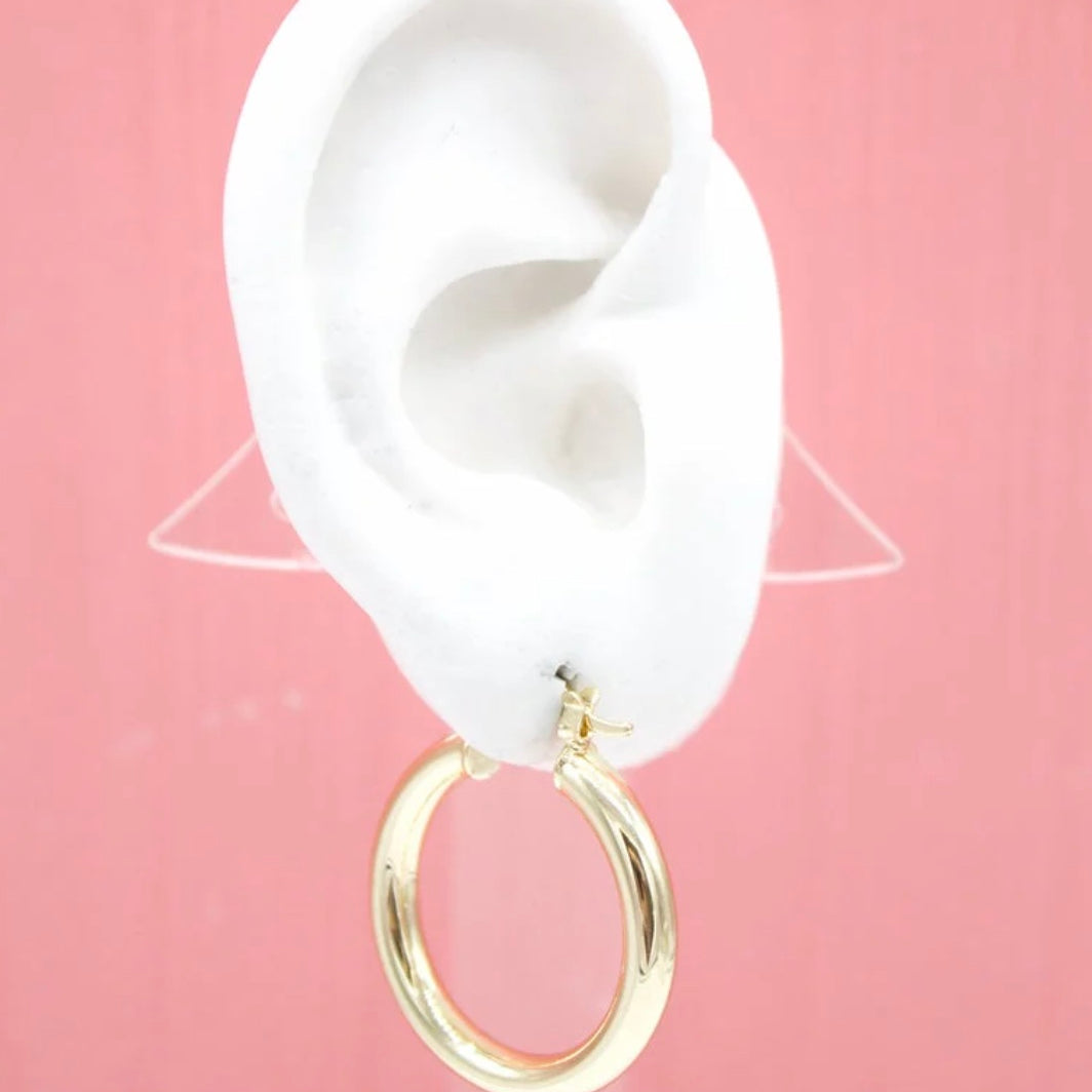 4mm - MSF Everyday  Lever Back Hoop Earrings